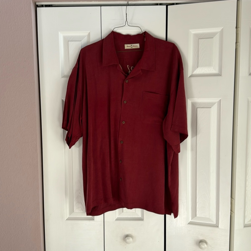 Tommy Bahama Silk Camp Shirt Embroidered